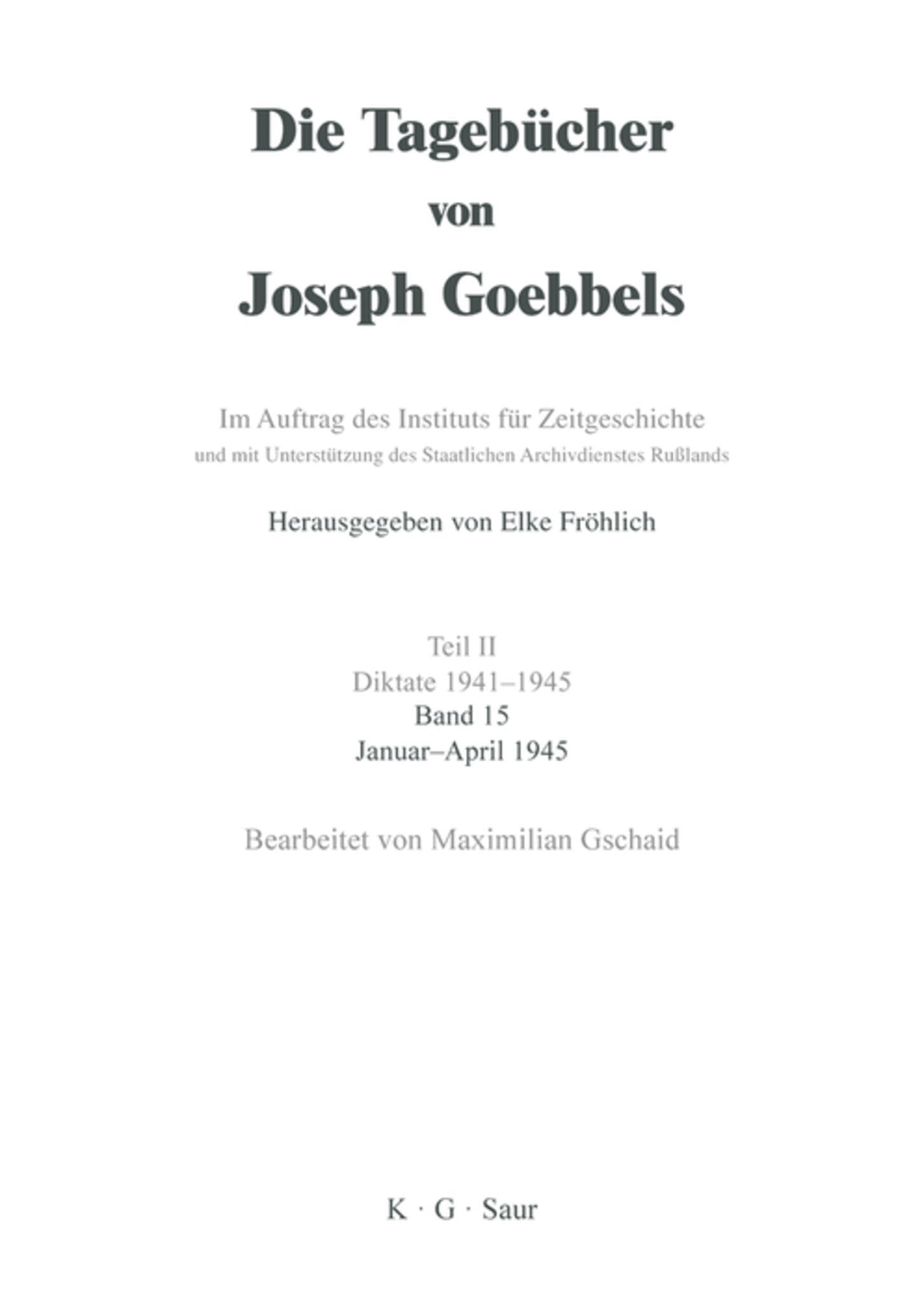 Januar - April 1945